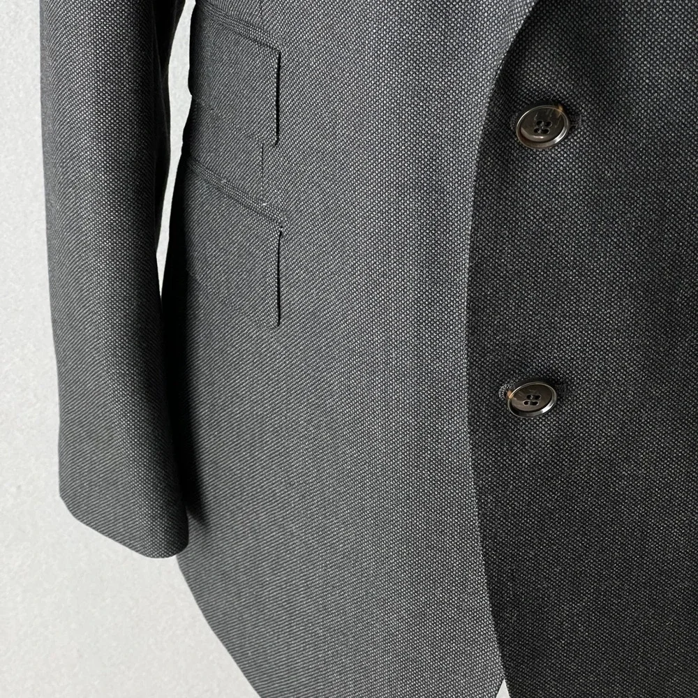 Suitsupply Suit Coat Blazer Mens 40R Charcoal Grey Wool Vitale Barberis Canonico